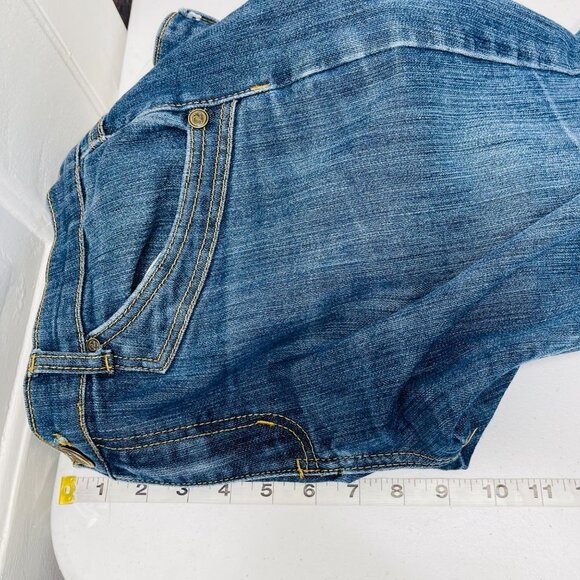 Vintage 90s‎ Y2K Paco Jeans Women's Floral Key Embroidered Size 13 Straight Leg - Picture 9 of 11